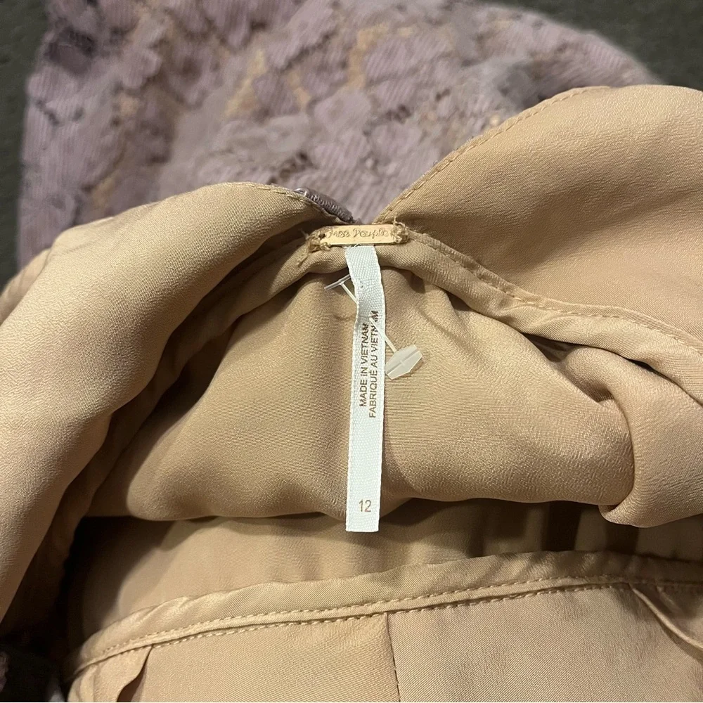 Free People Dangerous Love Lace Mini Dress In Wisteria Purple